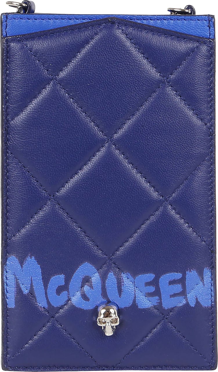 Alexander McQueen Phone Case On Chain Blauw