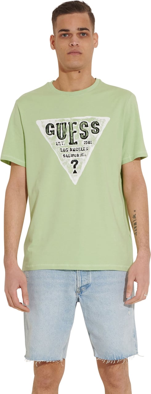 Guess T-shirt Green Groen