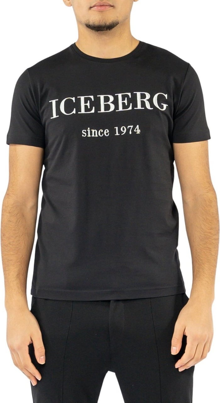 Iceberg T-shirt Jersey Zwart