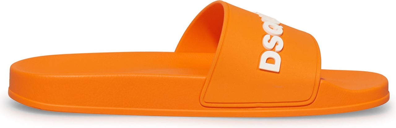 Dsquared2 3D classic slides orange Oranje