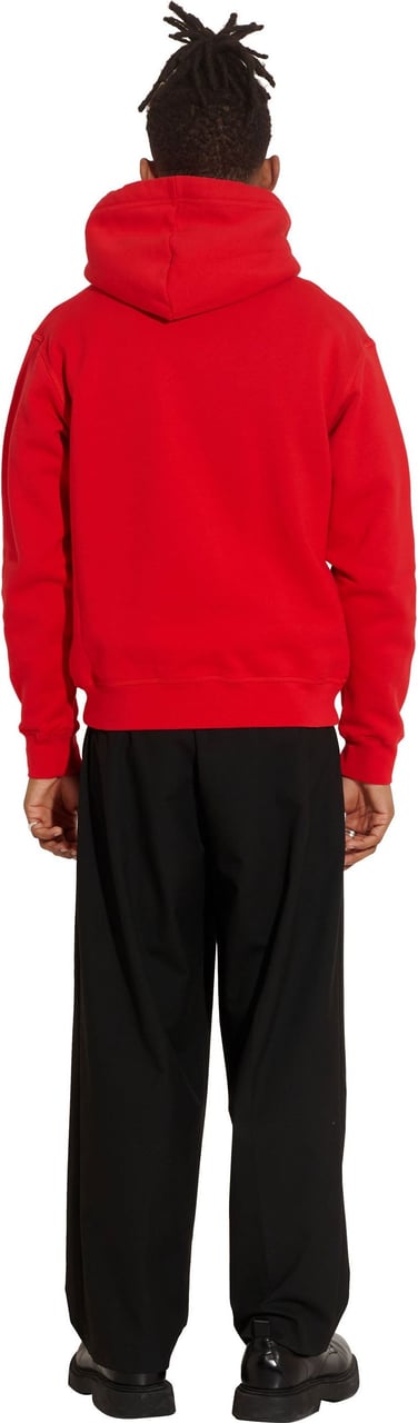 Dsquared2 Hoodie red logo drip Rood