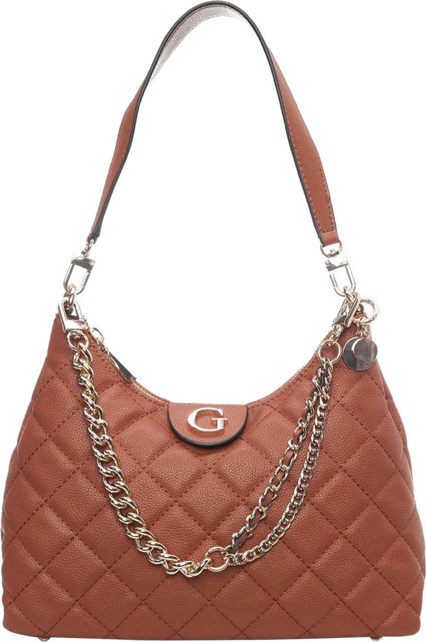 Guess Shoulder Bag Quilted Brown Bruin