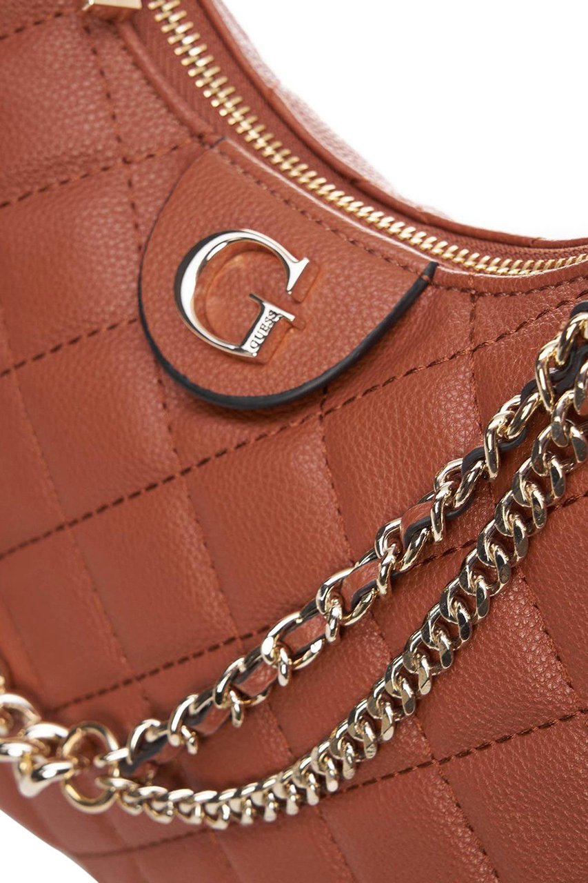 Guess Shoulder Bag Quilted Brown Bruin