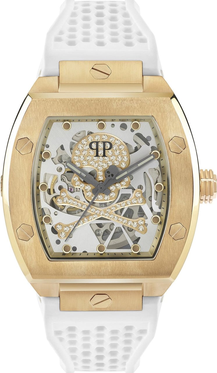 Philipp Plein PWBAA0421 The $keleton horloge 44 mm Wit
