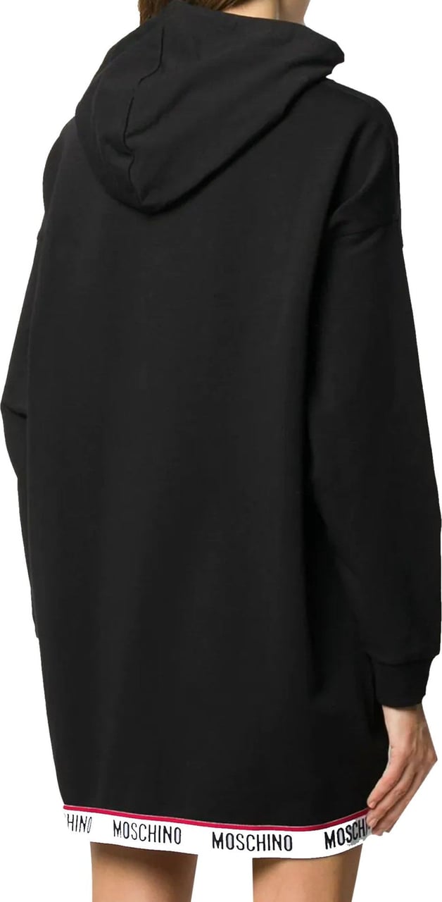 Moschino Moschino Underwear Logo Cotton Long Sweatshirt Zwart