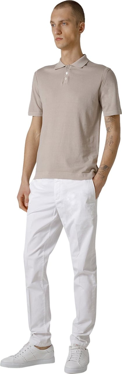 Peuterey Fine knitted cotton polo Beige