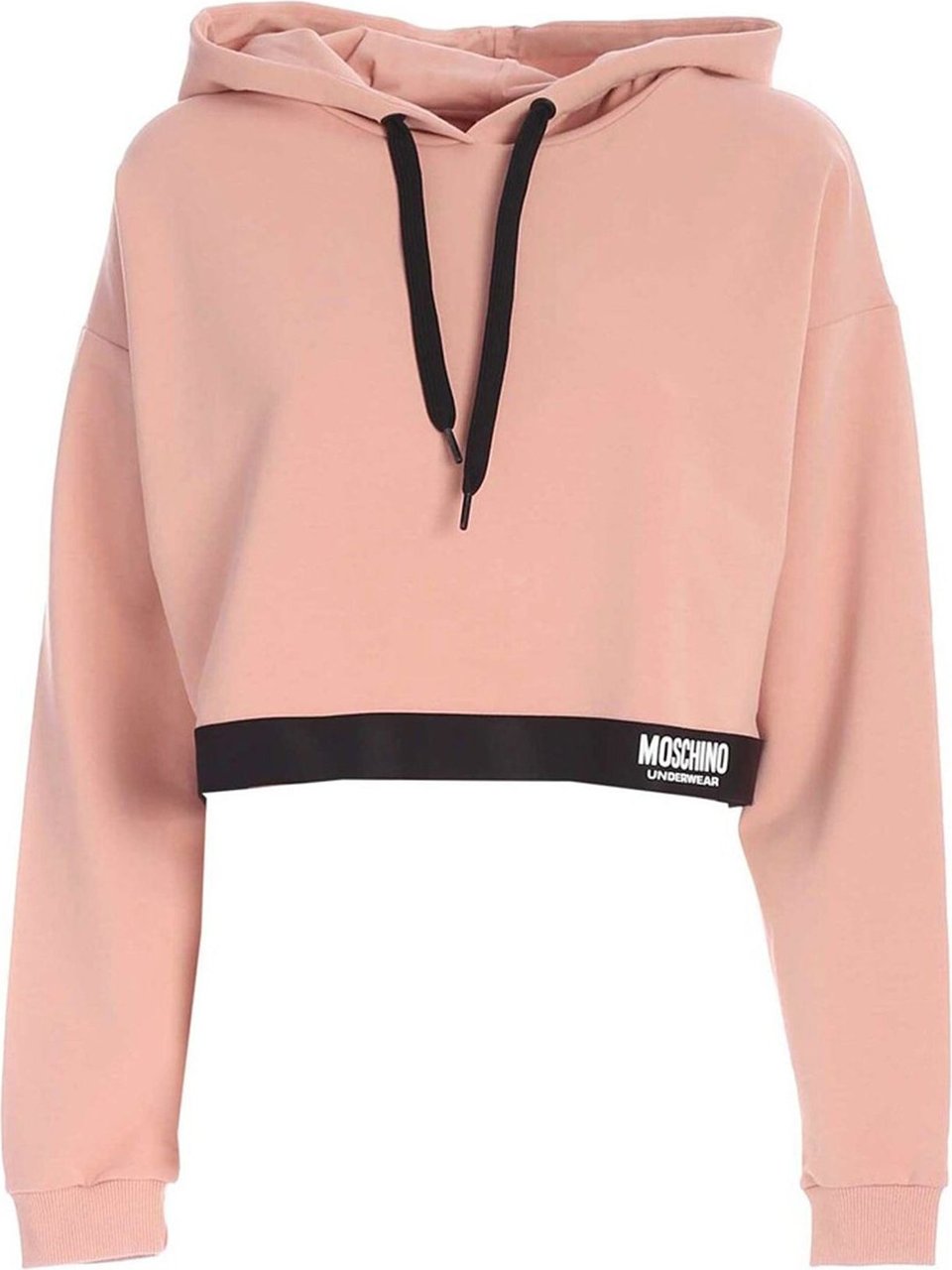 Moschino Moschino Underwear Cropped Logo Sweatshirt Roze