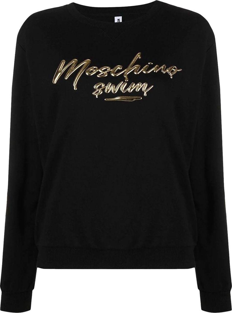 Moschino Moschino Underwear Logo Cotton Sweatshirt Wit
