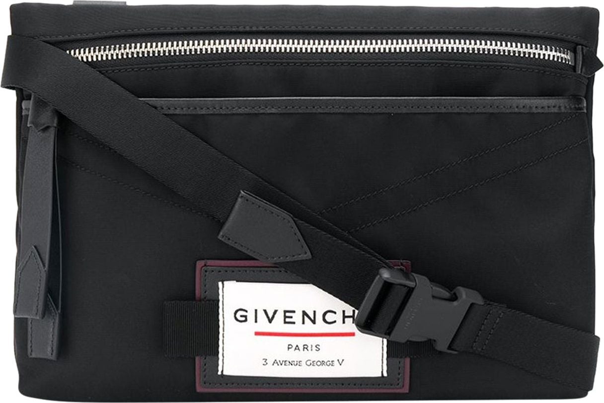 Givenchy Givenchy Logo Patch Messenger Bag Zwart