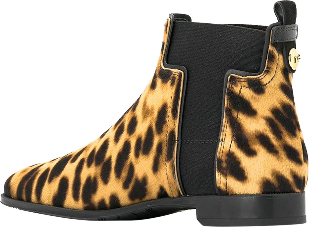 Tod's Tod's Leopard Pattern Boots Zwart