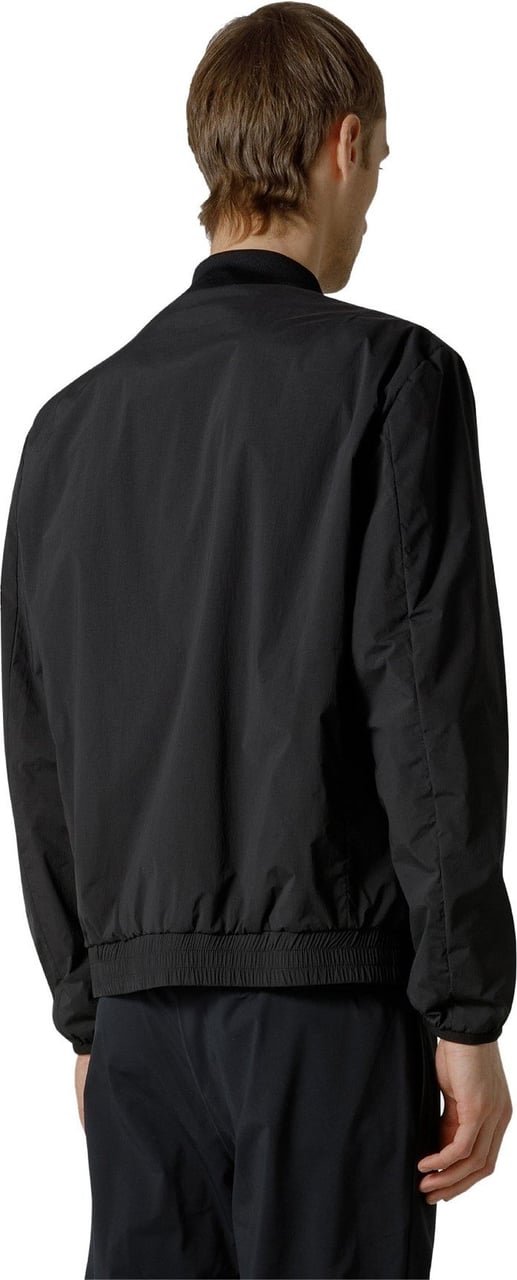 Peuterey Stretch nylon bomber jacket with black graphic details Zwart