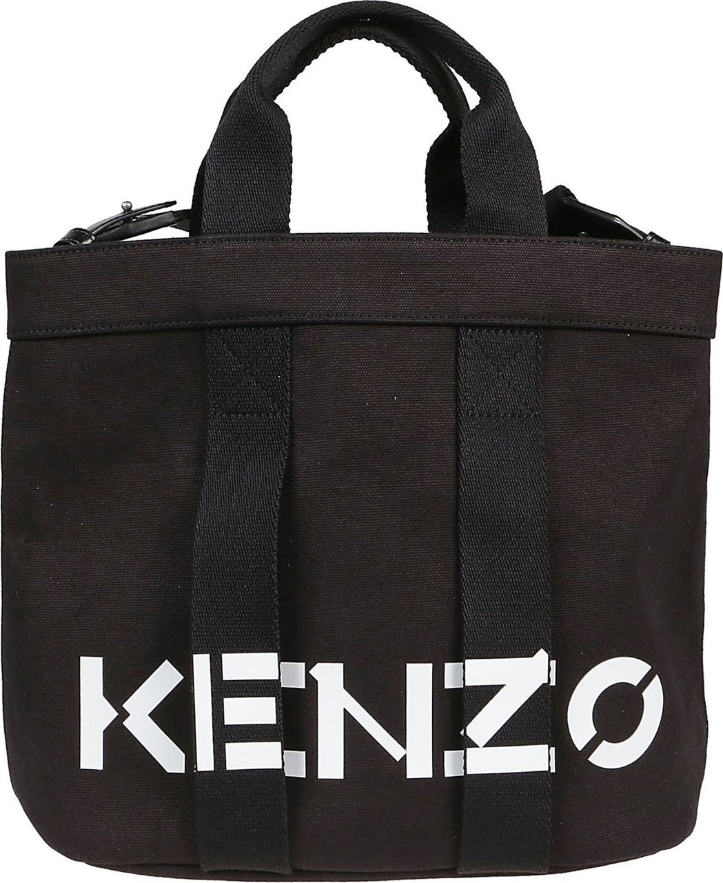 Kenzo Small Logo-print Tote Bag Black Zwart