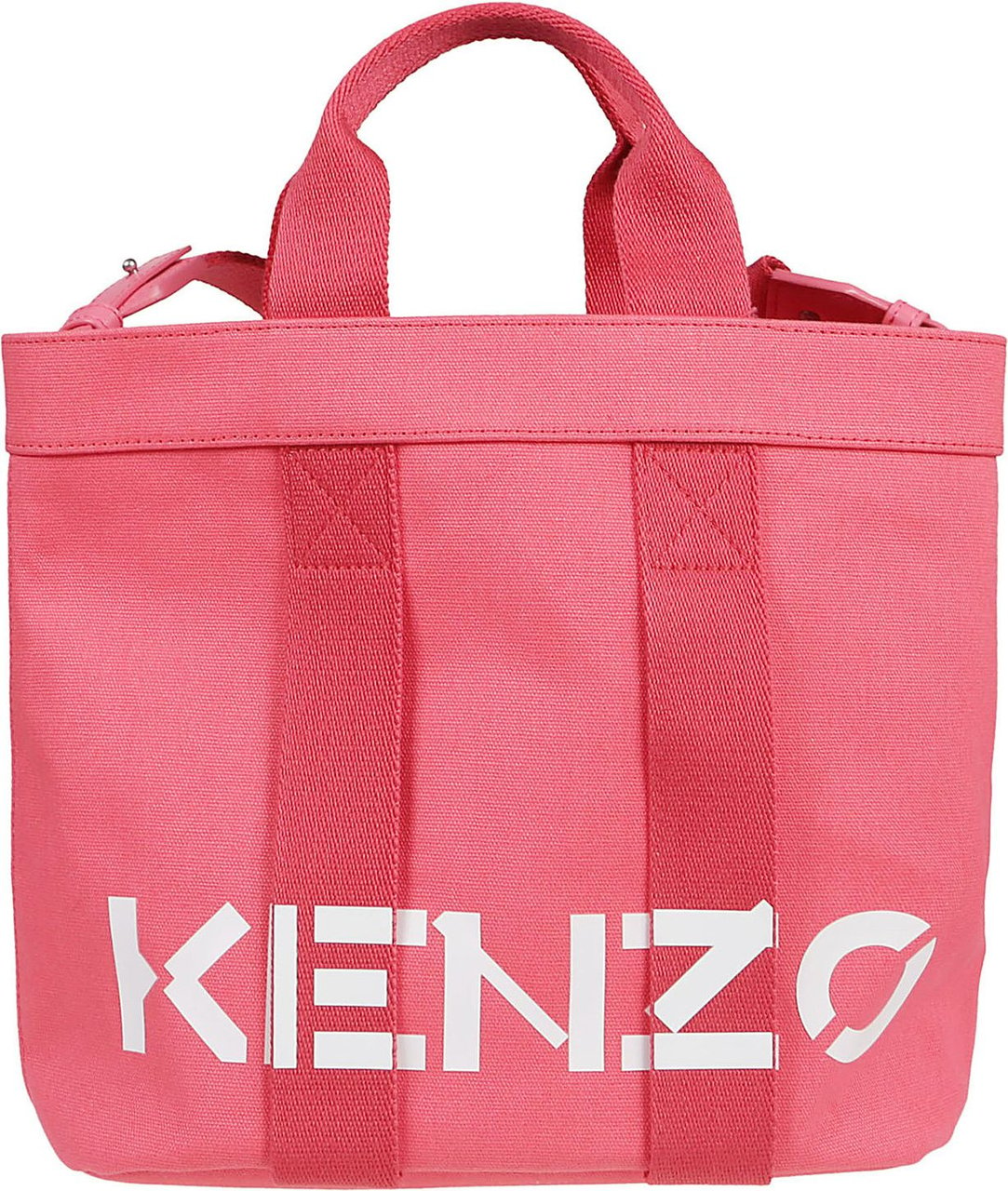 Kenzo Small Logo-print Tote Bag Red Rood