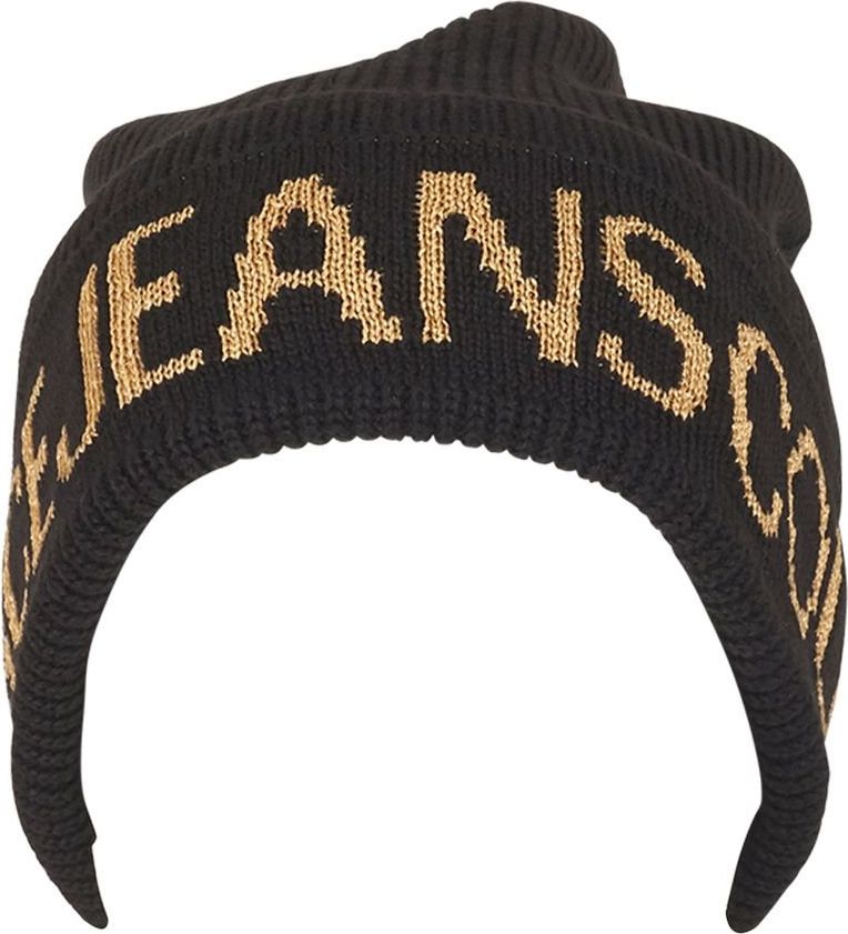 Versace Jeans Couture Large Beanie Black Gold Zwart