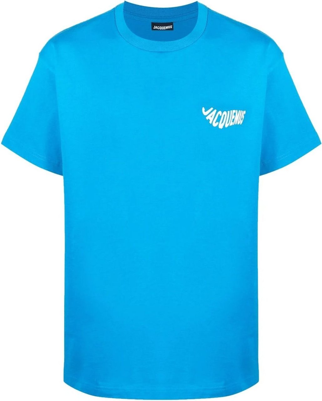 Jacquemus T-shirt Le T-shirt Vague Bleu Blanc Wit