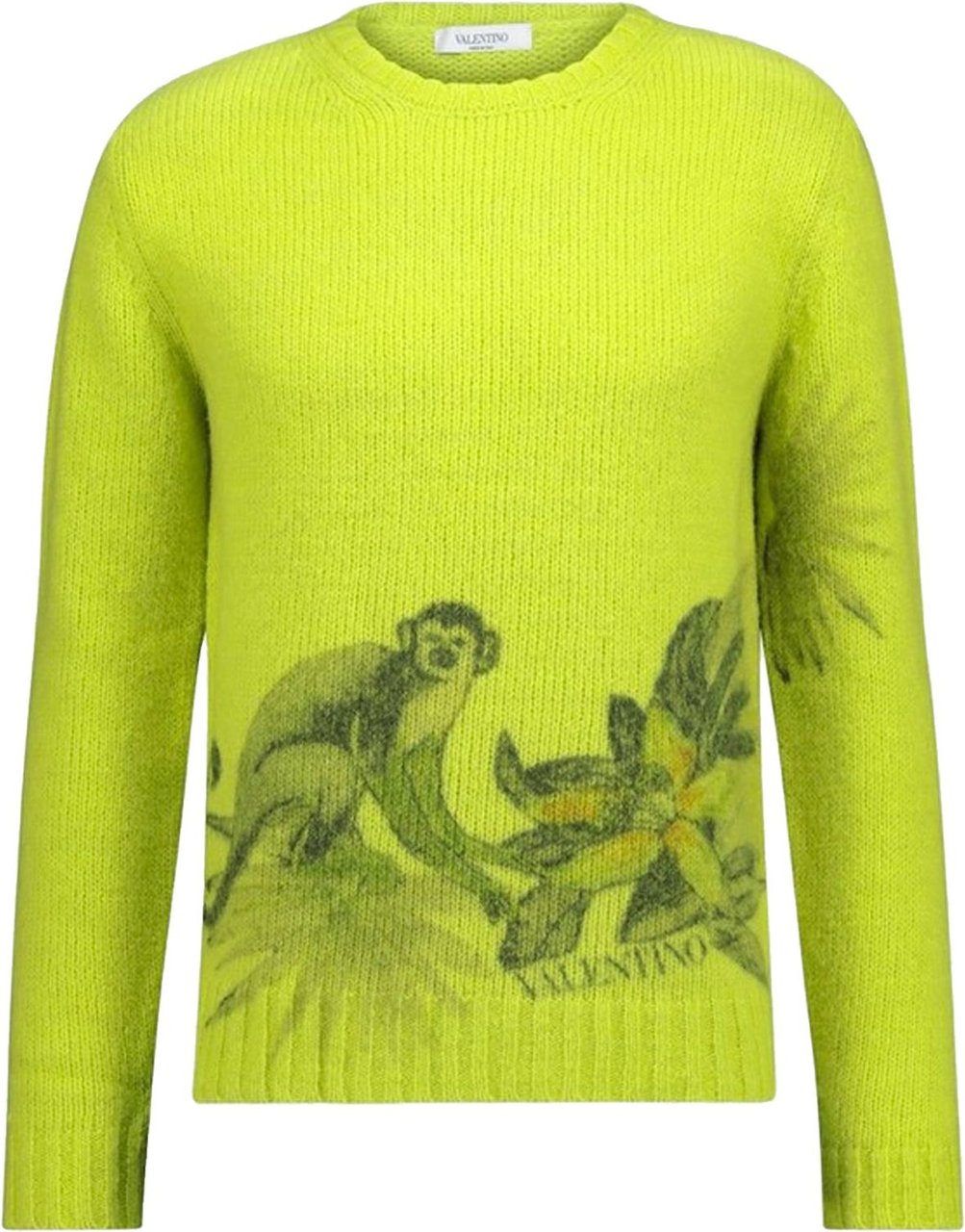 Valentino Valentino Monkey Print Sweater Knit Groen