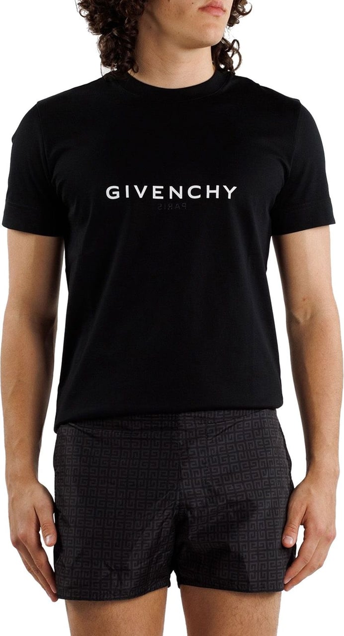Givenchy Black 4g Logo Swim Shorts Zwart