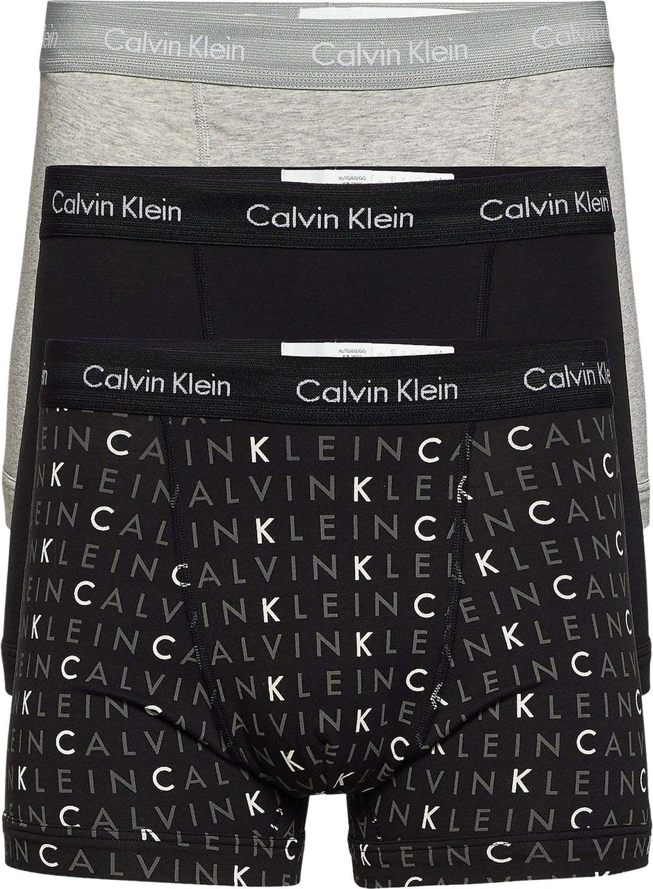Calvin Klein Boxershorts 3-pack Grijs Zwart Zwart