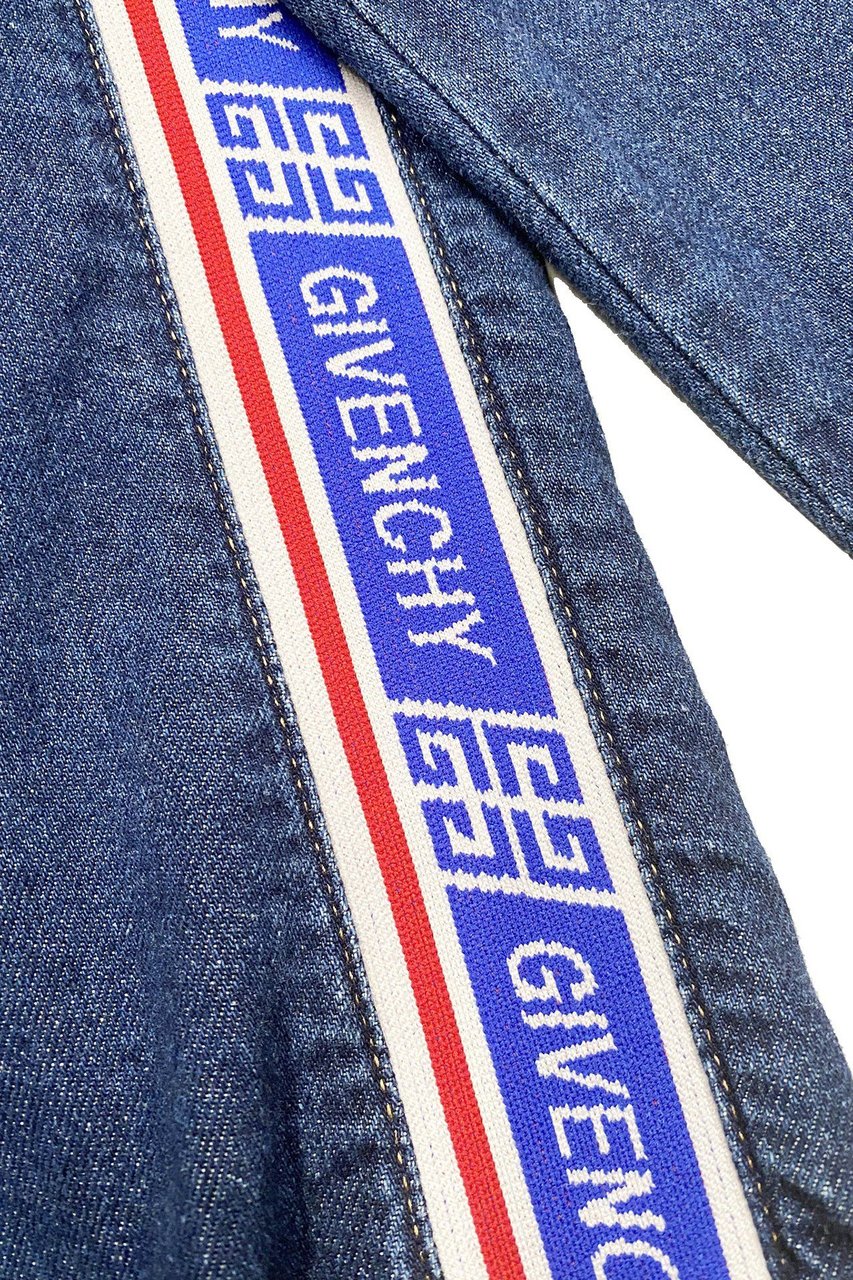 Givenchy Givenchy Logo Denim Shirt Blauw