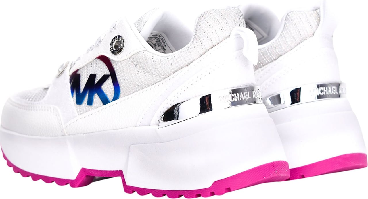 Michael Kors Cosmo sport sneaker white-rainbow Wit