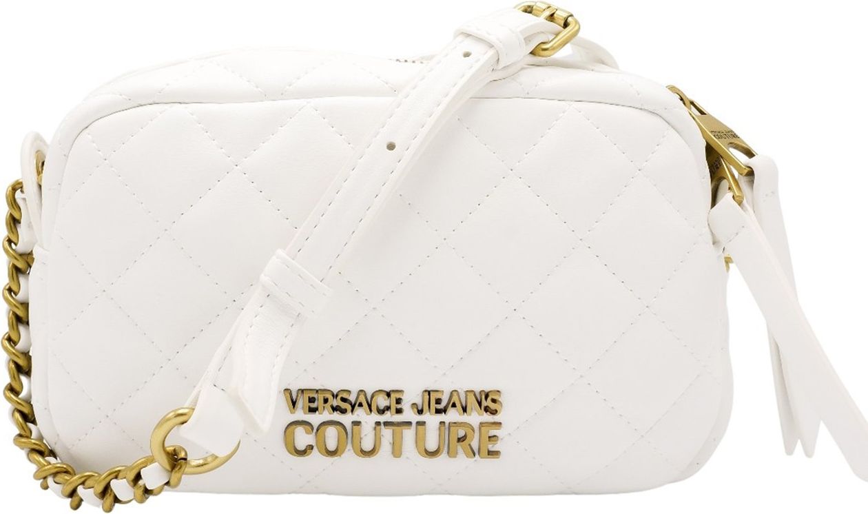 Versace Jeans Couture Couture Quilting Crossbody Schoudertas Wit
