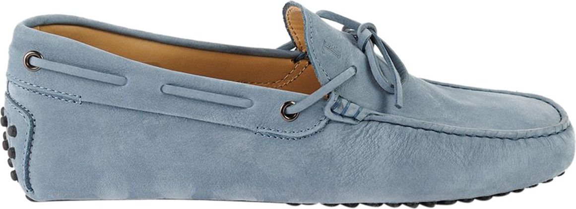 Tod's Gommino Driving Shoes In Blue Blauw