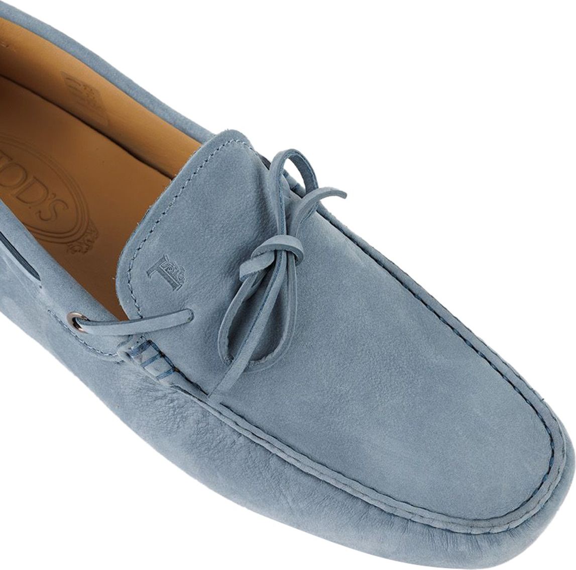 Tod's Gommino Driving Shoes In Blue Blauw