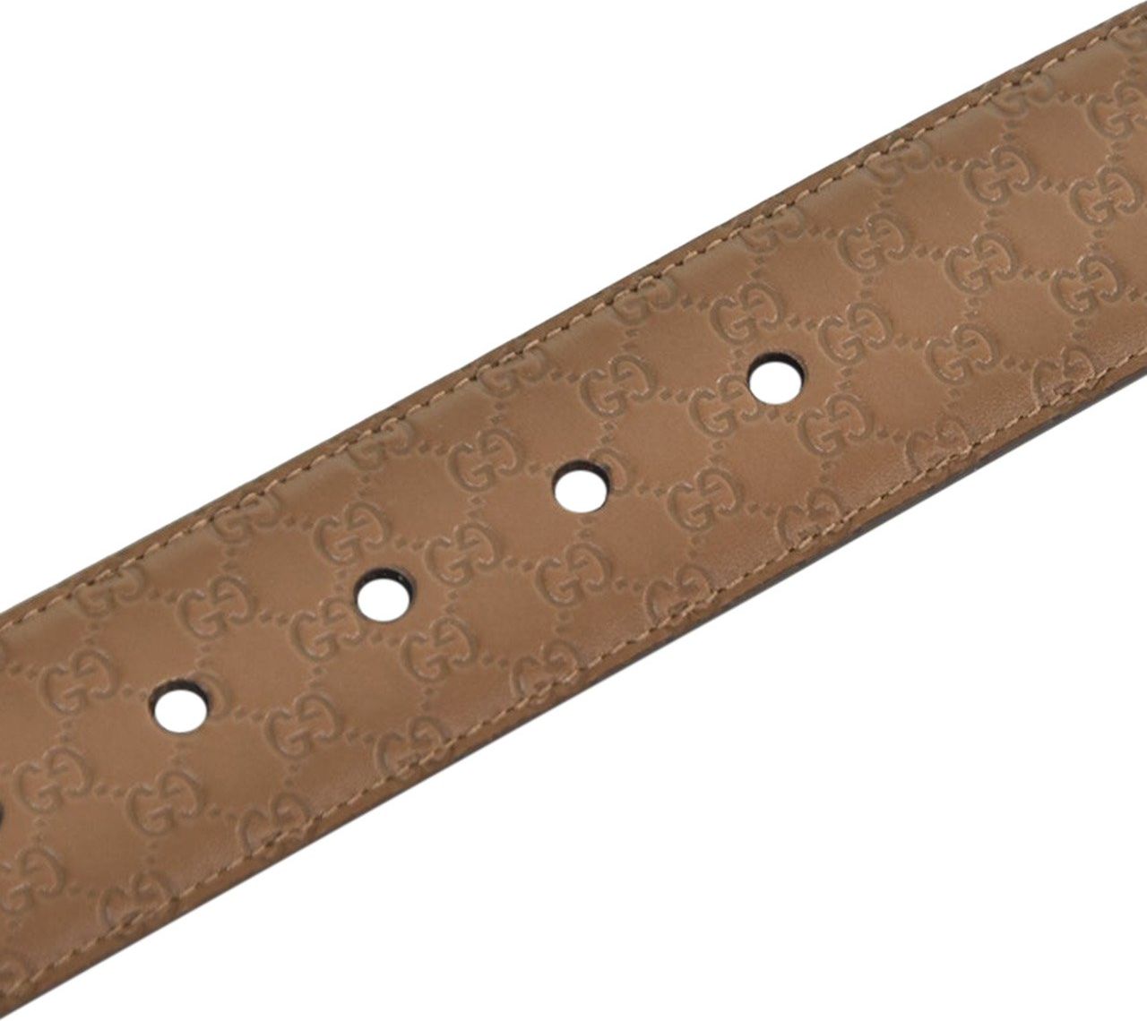 Gucci Gucci Belt Maple Man Micro-Greasy Leather Mod. 449716 BMJ0N 014 2527 Bruin