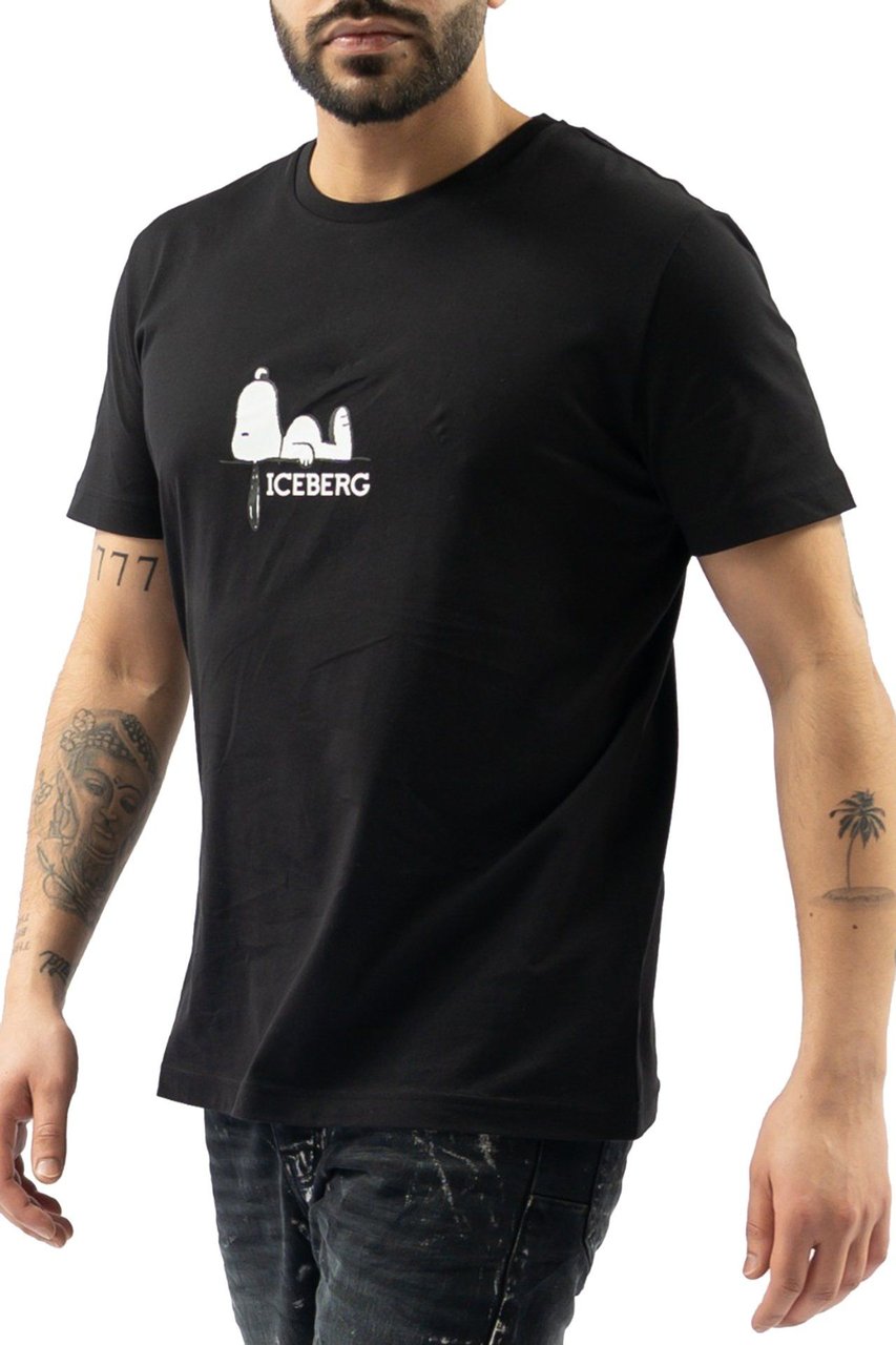 Iceberg 5D T-Shirt Jersey Zwart