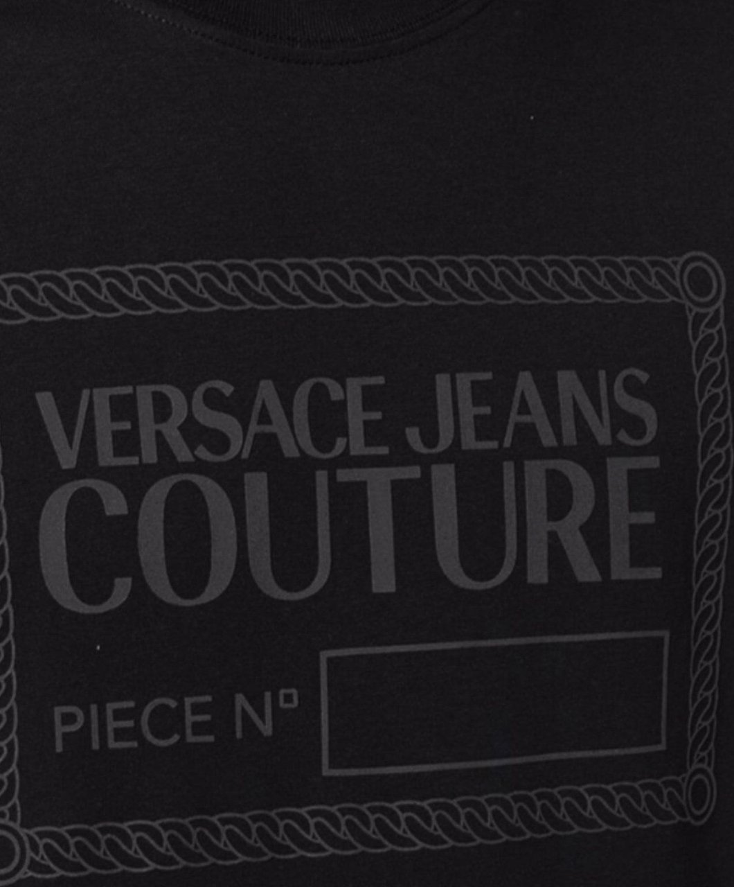 Versace Jeans Couture Black Man T-shirt Zwart