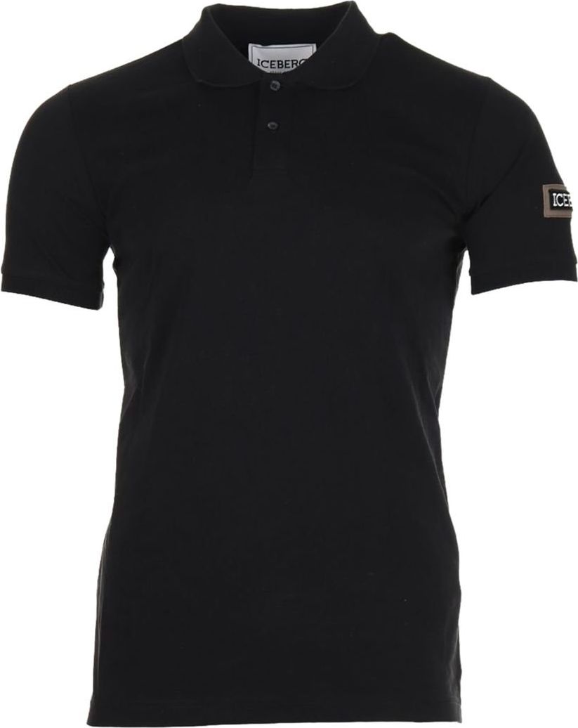 Iceberg Polo T-shirt Black Zwart