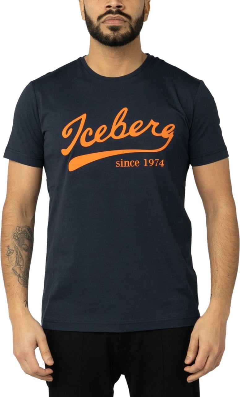 Iceberg T-shirt Jersey Blauw