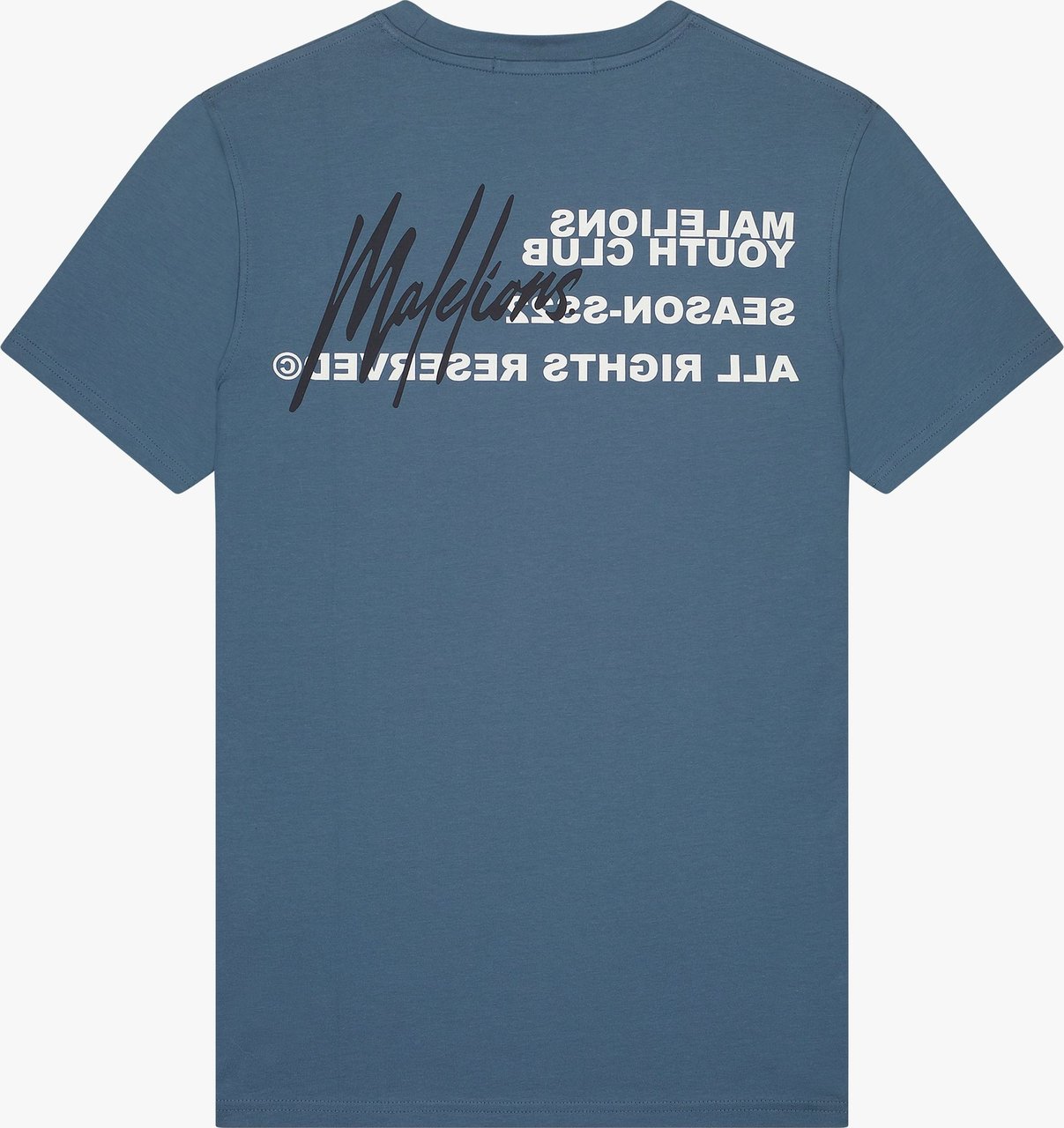 Malelions Men Youth Club T-Shirt - Blue/White Blauw