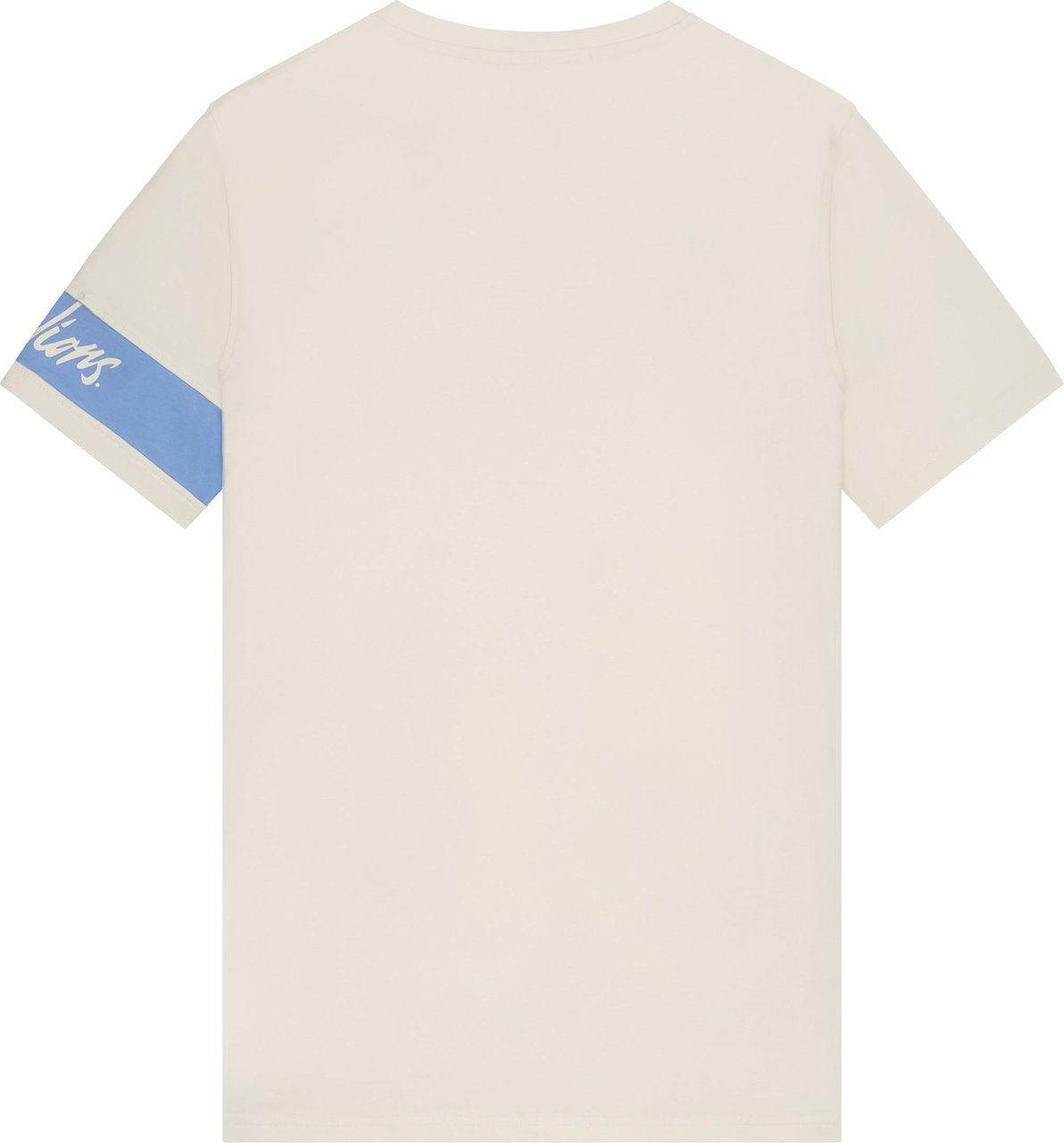 Malelions Captain T-Shirt - Off-White/Blue Wit
