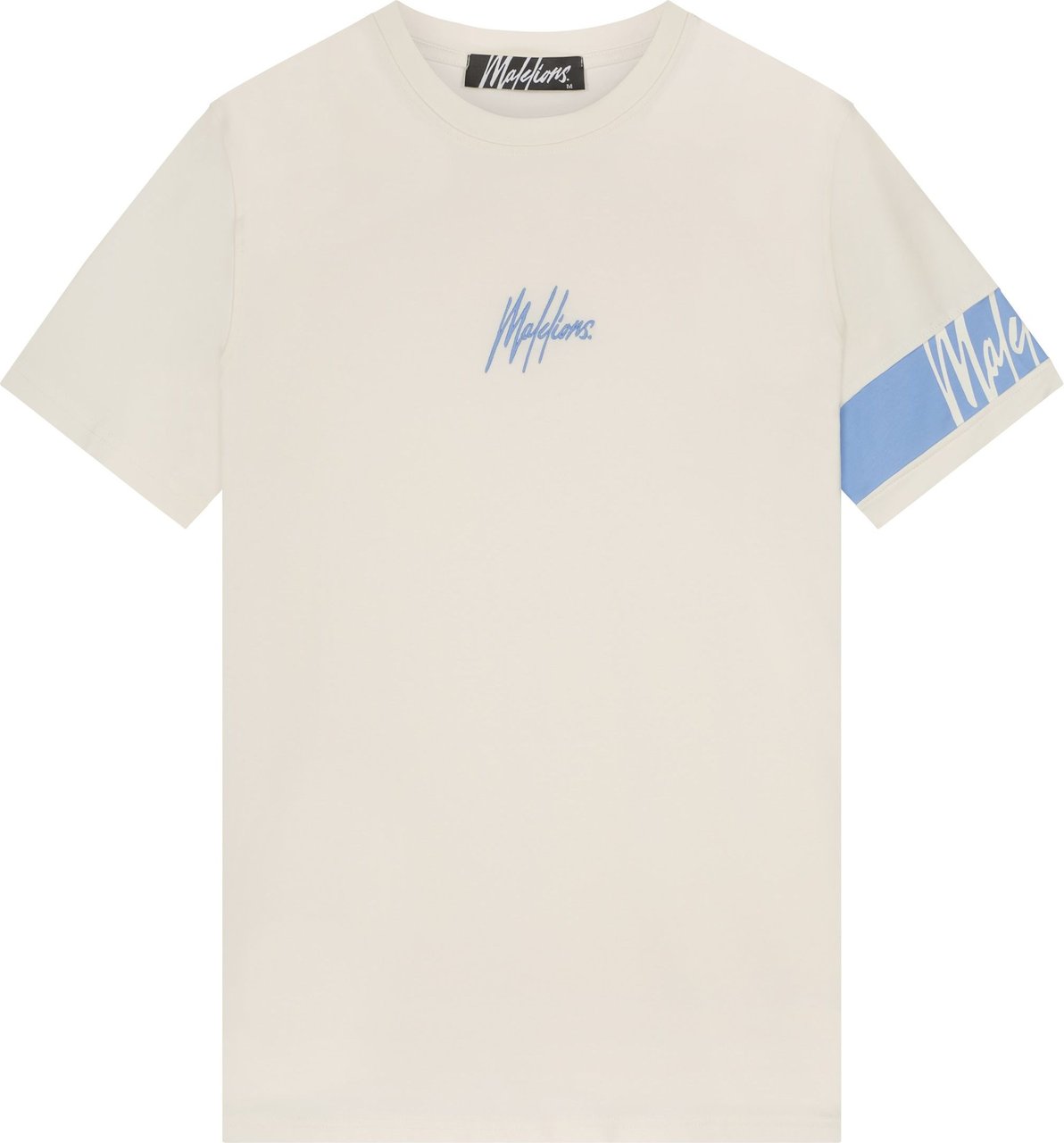 Malelions Captain T-Shirt - Off-White/Blue Wit