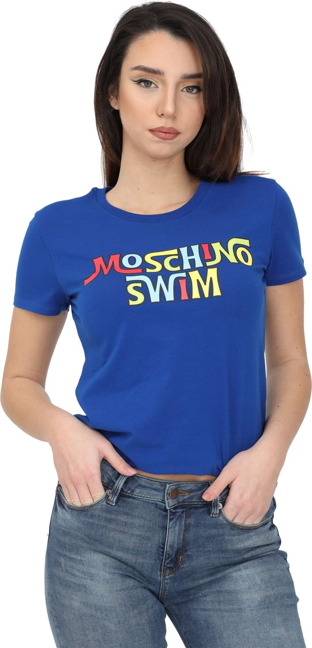 Moschino T-shirts And Polos Blue Blauw