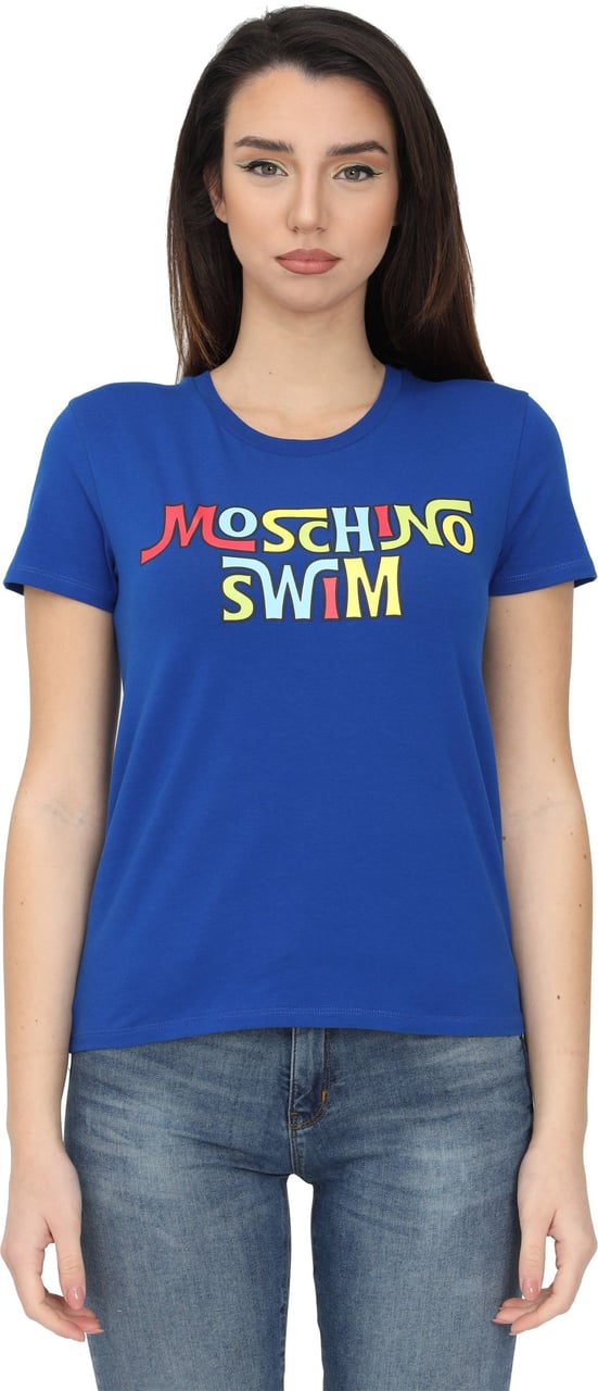 Moschino T-shirts And Polos Blue Blauw