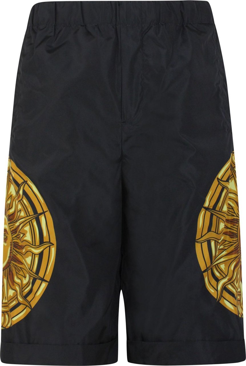 Versace Jeans Couture Cargo Shorts Man Print Baroque Sun Short 72gad1d3.g89 Zwart