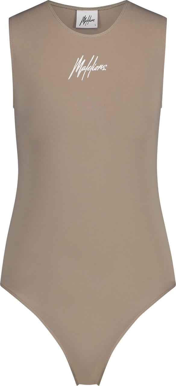 Malelions Women Rose Bodysuit - Taupe Taupe