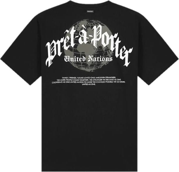 Quotrell Global Unity T-Shirt Black/White Zwart