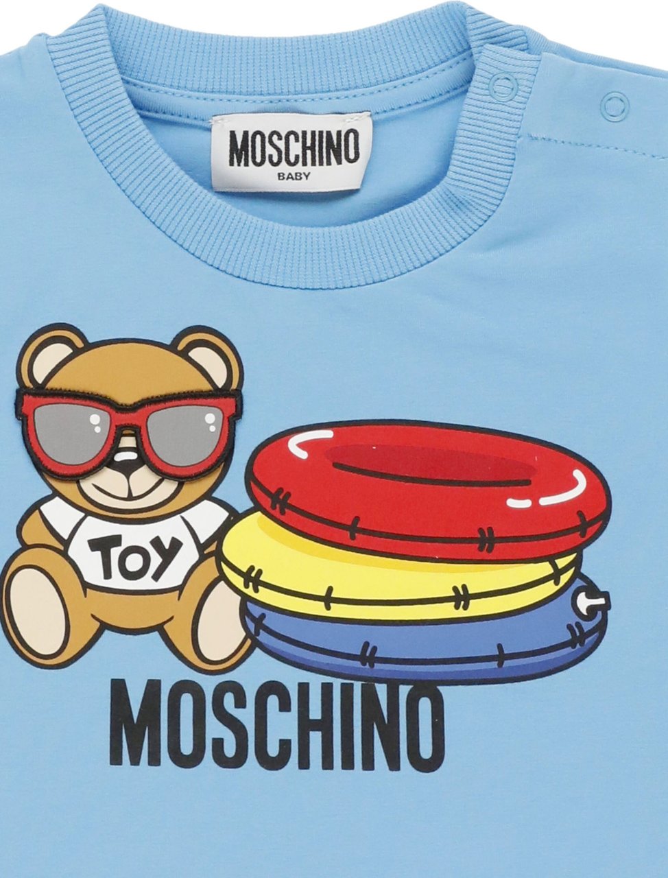 Moschino T-shirts And Polos Aquarius Blue Blauw