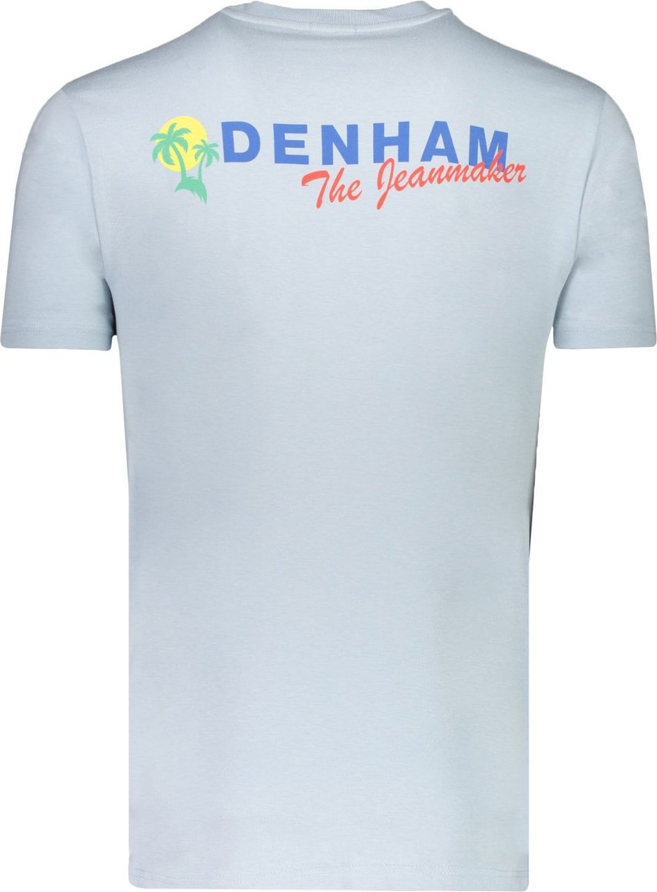Denham T-shirt Blauw Blauw