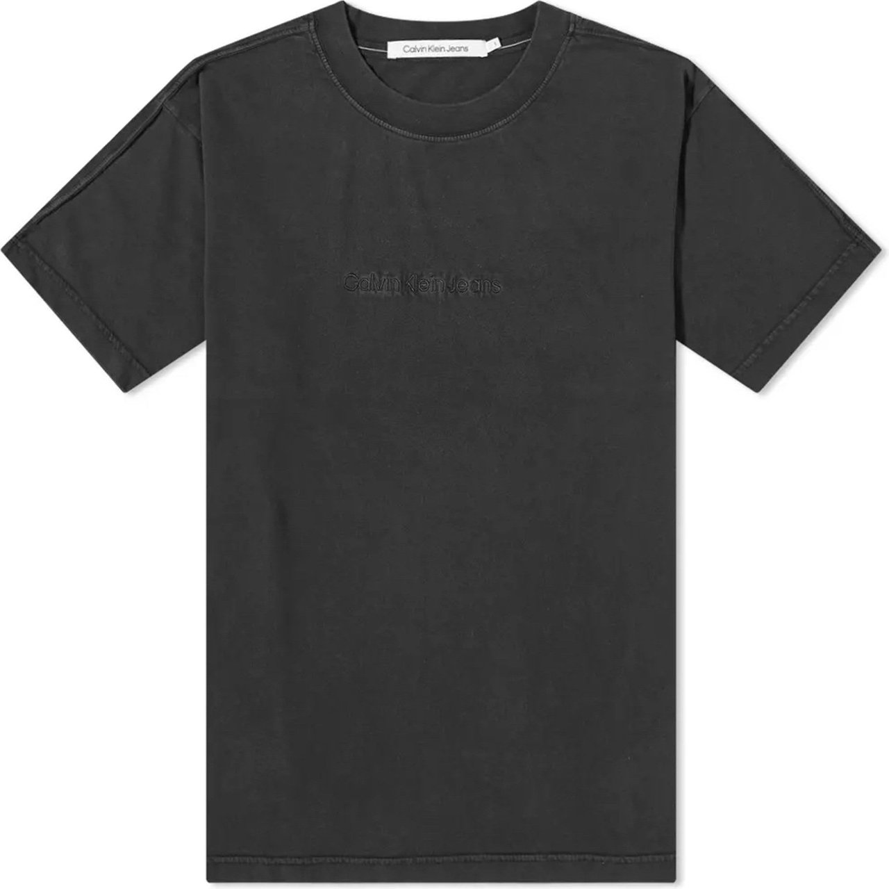Calvin Klein T-shirt Man Institutional Washed J30j320191.pt2 Zwart