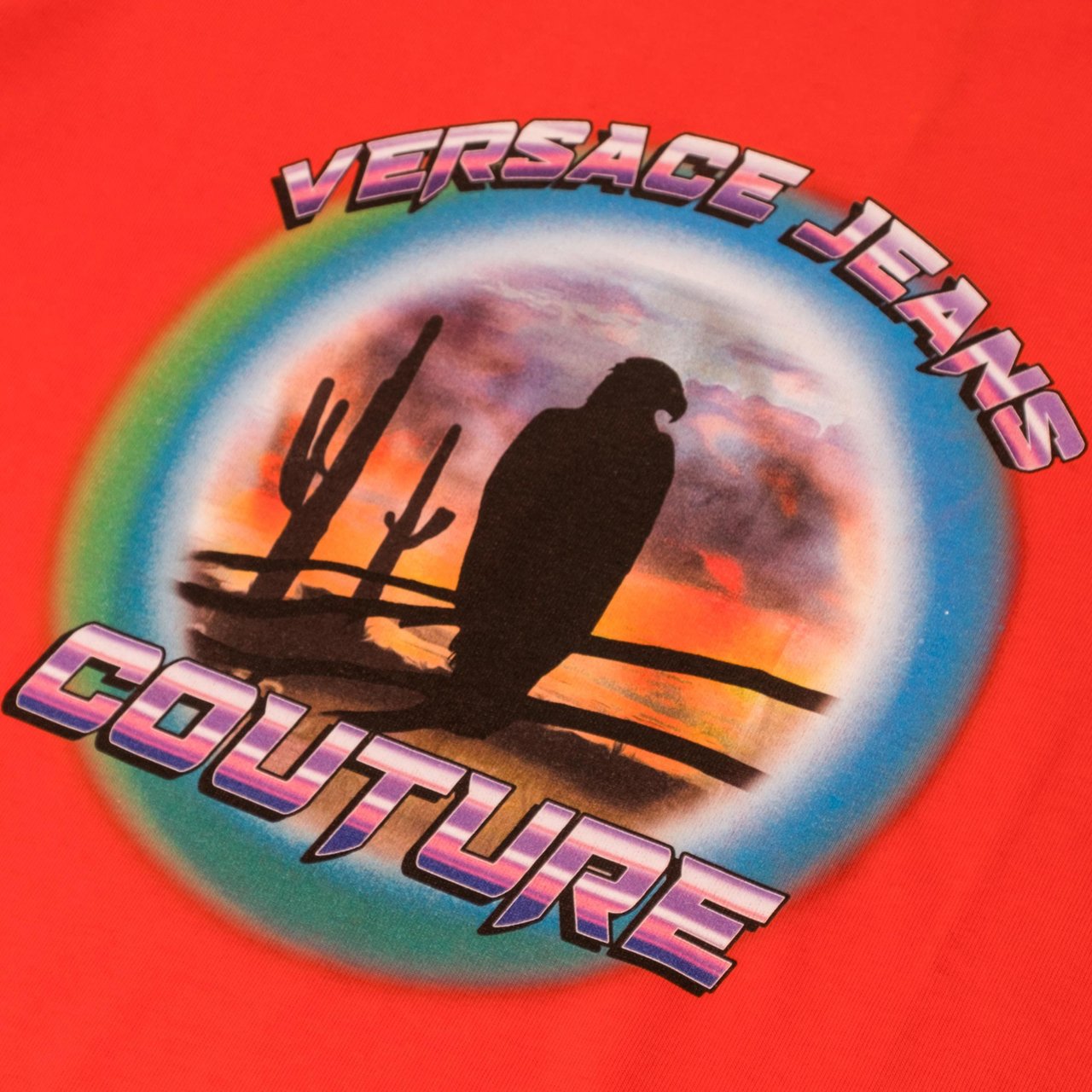 Versace Jeans Couture T-shirt Man Digital 72gahf03.531 Wit