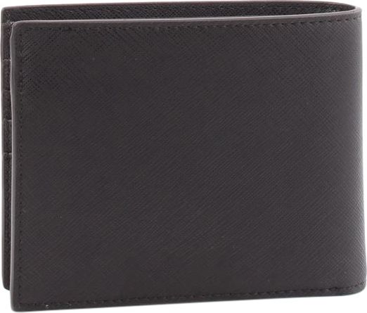 Emporio Armani Black Wallet With White Logo Black Zwart