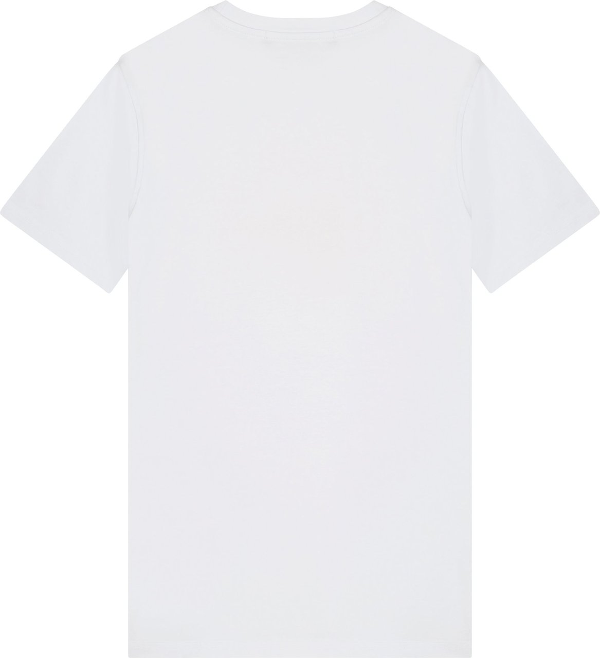 Malelions Signature T-Shirt - White/Orange Wit