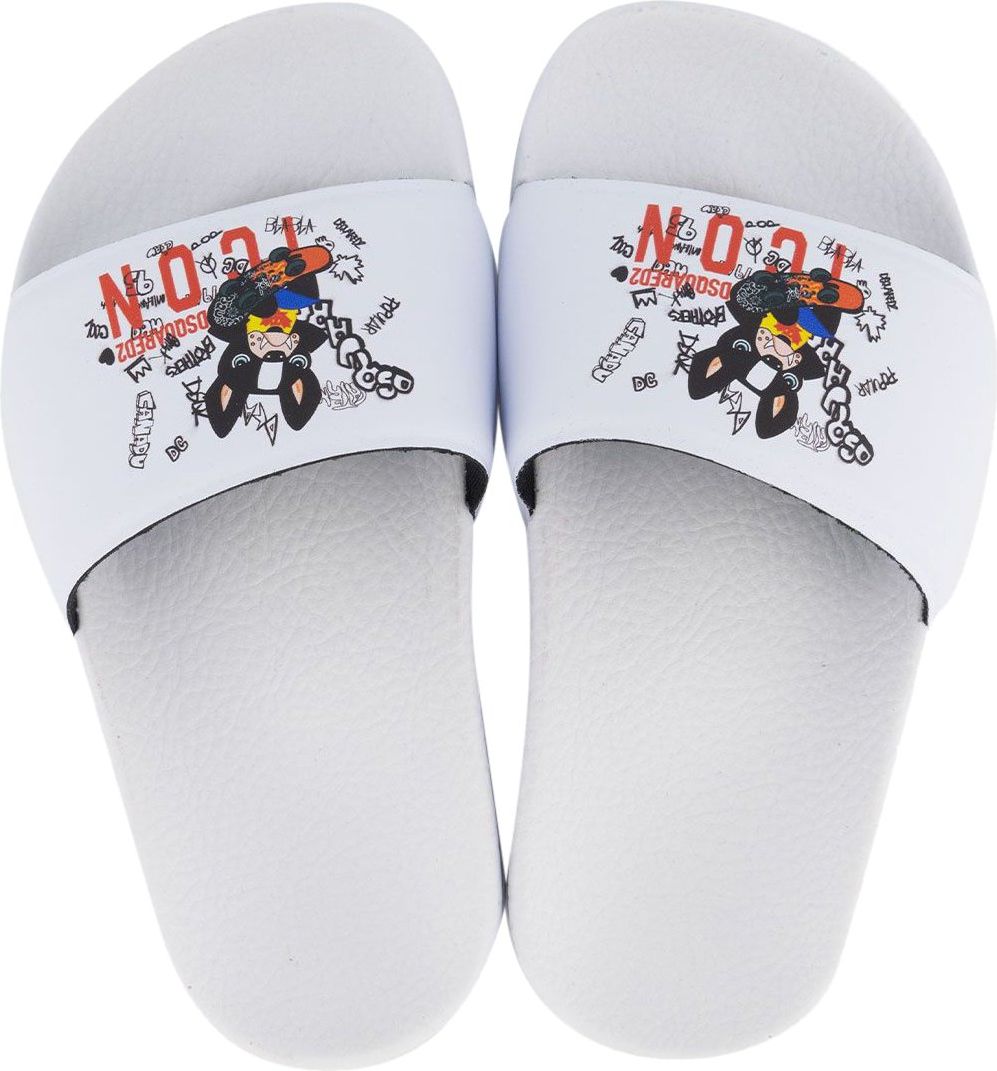Dsquared2 Kinderslippers Wit Wit