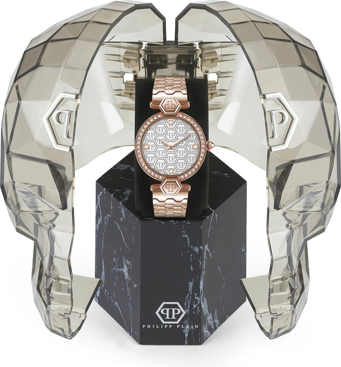 Philipp Plein PWEAA0821 Plein Couture horloge 32 mm Wit