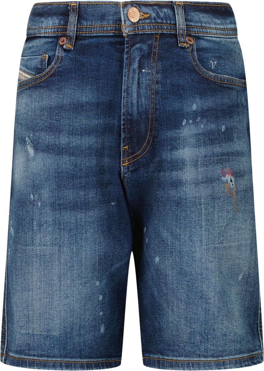 Diesel Kinder Shorts Jeans Blauw