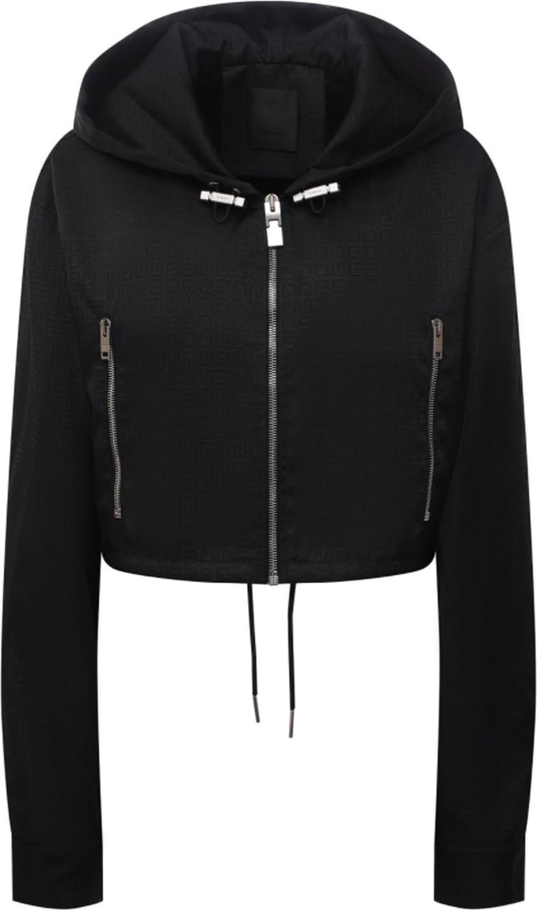 Givenchy Givenchy Lightweight Cropped Jacket Zwart